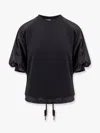 Moncler Puff Sleeve T In Black