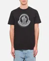 Moncler Blurred Logo T-shirt In Black