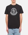 Moncler Blurred Logo T-shirt In Black
