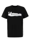 Moncler Spray-print Cotton T-shirt In Black