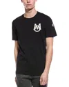 Moncler Cotton T-shirt Featuring Embroidered Patch In Black