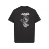 Moncler Cotton T-shirt Featuring Graphic Print In Black