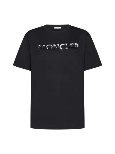 Moncler T-shirt In Black