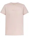 Moncler Logo Cotton T Shirt In Multicolor