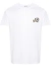 Moncler Double Logo-patch Cotton T-shirt In White