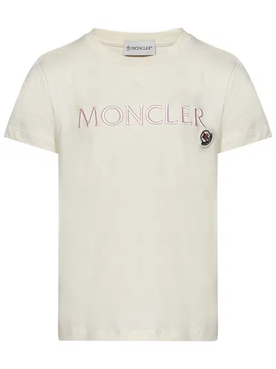 Moncler Kids' T-shirt In Cream
