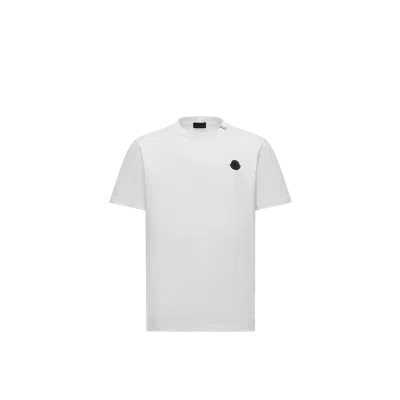 MONCLER COTTON T-SHIRT, MEN, WHITE, SIZE: XXL