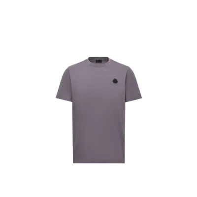 Moncler T-shirt En Coton In Gray