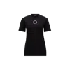 Moncler X Willow Smith Eyelet Cotton T-shirt Black In Black