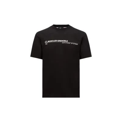 Moncler Logo Cotton T-shirt Black