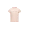 Moncler T-shirt En Coton À Logo Brodé In Pink