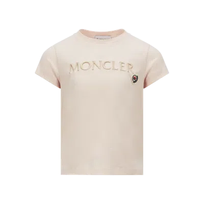 MONCLER T-SHIRT EN COTON À LOGO BRODÉ