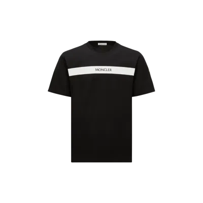 MONCLER T-SHIRT EN COTON À LOGO CAOUTCHOUTÉ