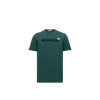 Moncler Flocked Logo Cotton T-shirt In Green
