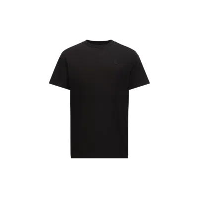 Moncler T-shirt En Coton À Logo Graffiti In Black