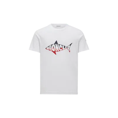 MONCLER T-SHIRT EN COTON À LOGO REQUIN