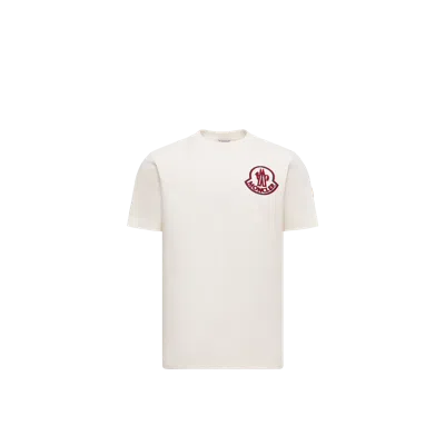 Moncler Short Sleeves T-shirt Men In White