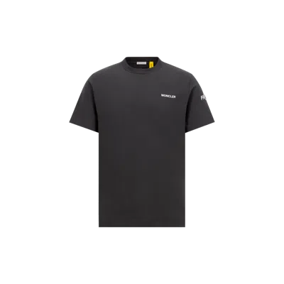 Moncler T-shirt En Coton À Maxi Logo X Frgmt In Black