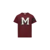 Moncler T-shirt En Coton À Monogramme Universitaire In Red