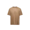 Moncler T-shirt En Lin À Logo In Brown