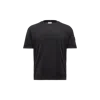 Moncler Crew Neck Patch Detail Short Sleeves T-shirt In Black