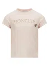 Moncler Logo T-shirt In Pink & Purple