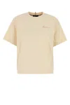 Moncler Grenoble White T-shirt With Logo Printed On The Front And Logo Patch On The Sleeve In Cotton