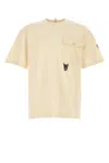 Moncler T-shirt In Cotone Crema Uomo