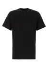 Moncler Black Solid Crew Neck T-shirt In Black