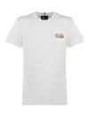 Moncler T-shirt In Cotton Grenoble In Snow