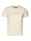 Moncler T-shirt In Cotton In White