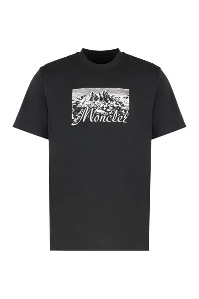 MONCLER MONCLER T-SHIRT IN COTTON WITH LOGO
