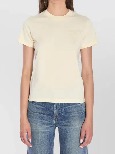 MONCLER T-SHIRT LOGO BEADED DETAIL
