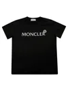 Moncler T Shirt Mm Logo Parlato In Black