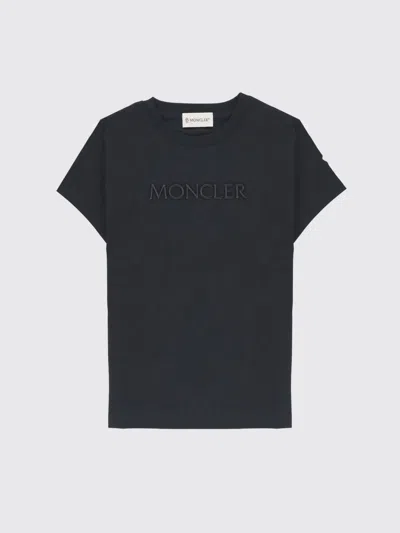 Moncler Kids' T-shirt  Kinder Farbe Schwarz In Black