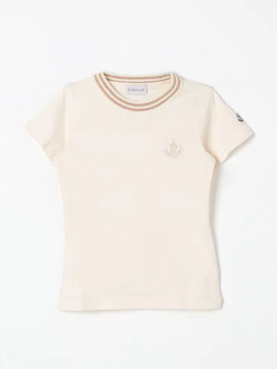 Moncler T-shirt  Kids Color Cream In Pink