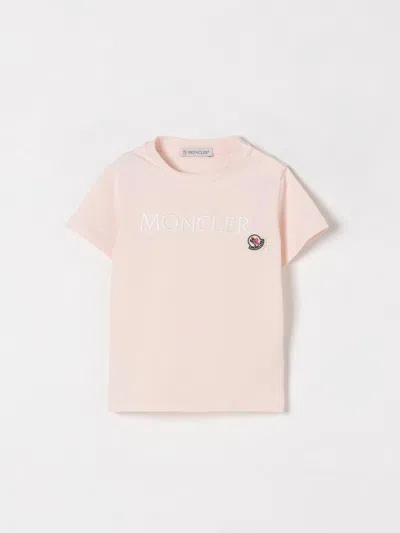 Moncler T-shirt  Kids Color Pink In Brown
