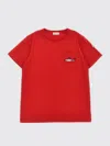 Moncler T-shirt En Coton À Broderie Requin In レッド