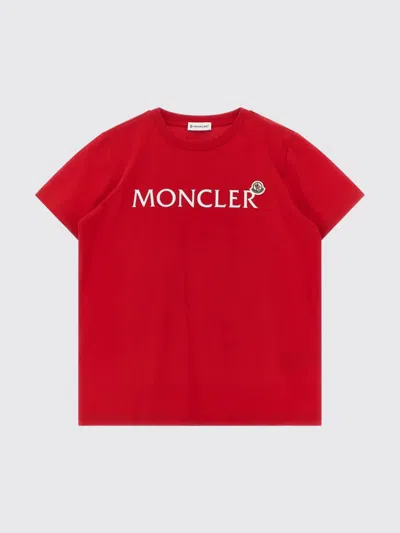 Moncler Kids' 티셔츠  남아 색상 레드 In Red