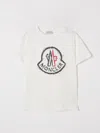 Moncler T-shirt  Kids Color White In White