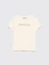 Moncler Kids' T-shirt In Cotone Con Logo  In Neutral