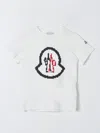 Moncler T-shirt  Kids Color White In White