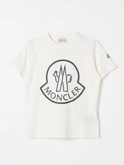 Moncler T-shirt  Kids Color White In Silk White