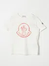 Moncler T-shirt  Kids Color White In Weiss