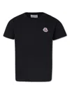 Moncler Kids Ss T-shirt Tripack In Black