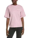 Moncler Logo-appliqué Cotton T-shirt In Purple