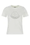 Moncler Cotton Crew Neck T-shirt In White