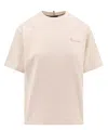 Moncler Logo-embossed Cotton T-shirt In White