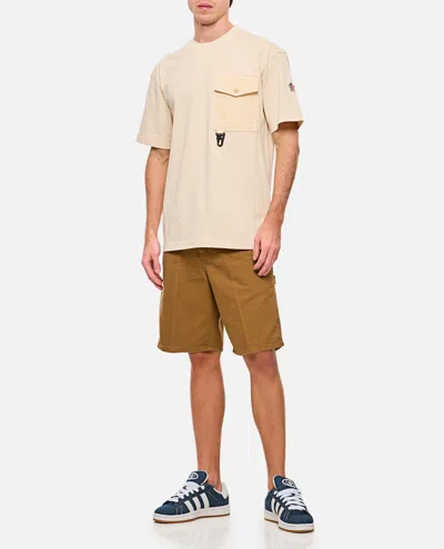 Moncler Ss T-shirt In Beige