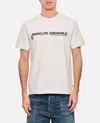 Moncler Logo Print Crewneck T-shirt In White